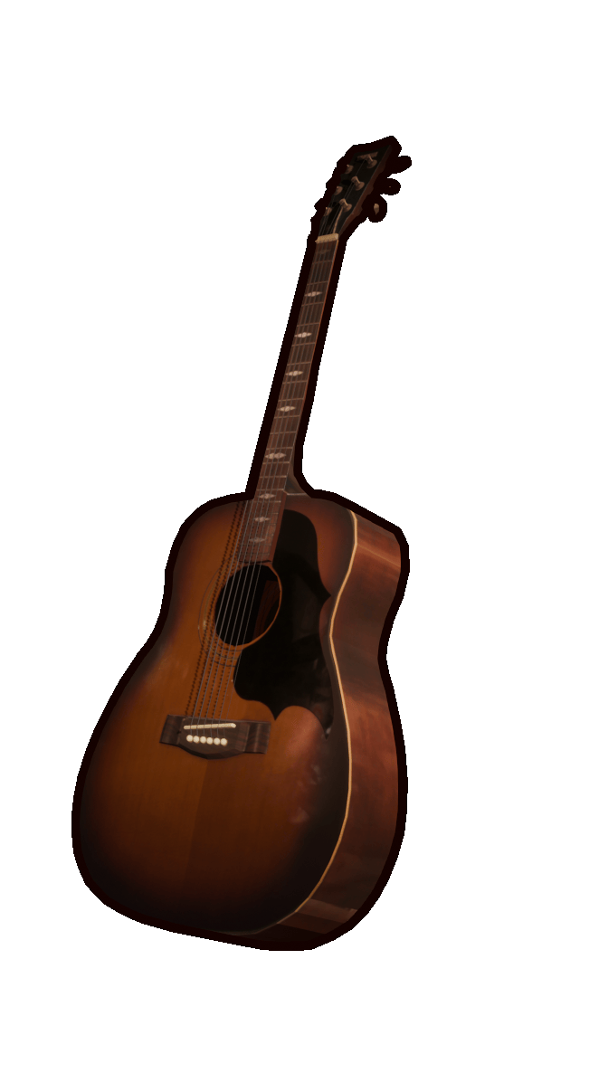 Gif de guitare acoustique qui tourne